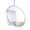 Buy Designer hanging armchair - Faux leather upholstery - Pop Silver 13199 home delivery